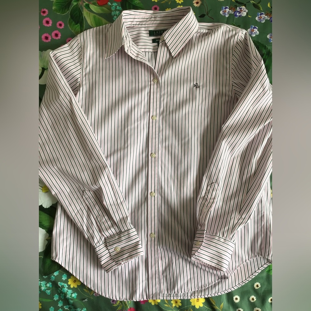 Lauren Ralph Lauren| Striped Button Down
